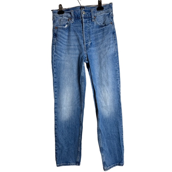 Gap | The Cheeky Straight Leg Jean in Light Vintage Wash Women’s Size 0 / 25 - Picture 1 of 15